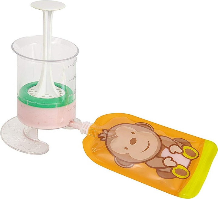 Actual product image Fill'n'Squeeze Pouchys with bottom opening