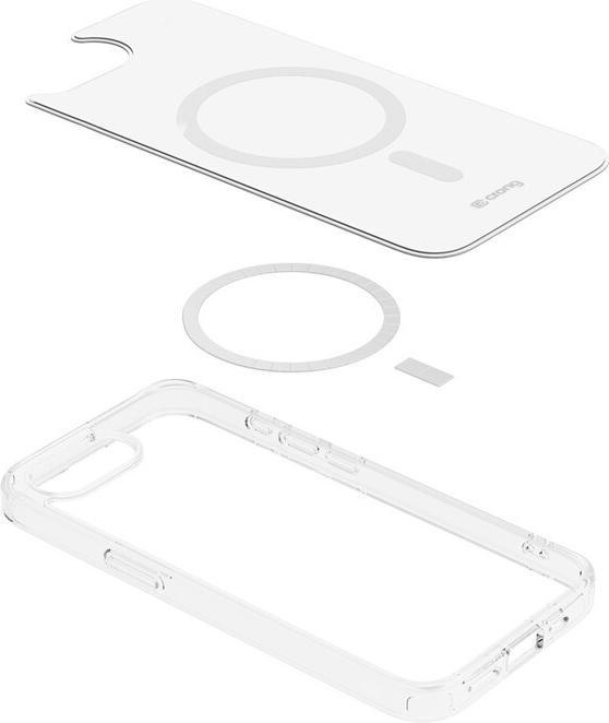 Actual product image Crong iPhone 16e MagSafe transparent case (Apple iPhone 16e)