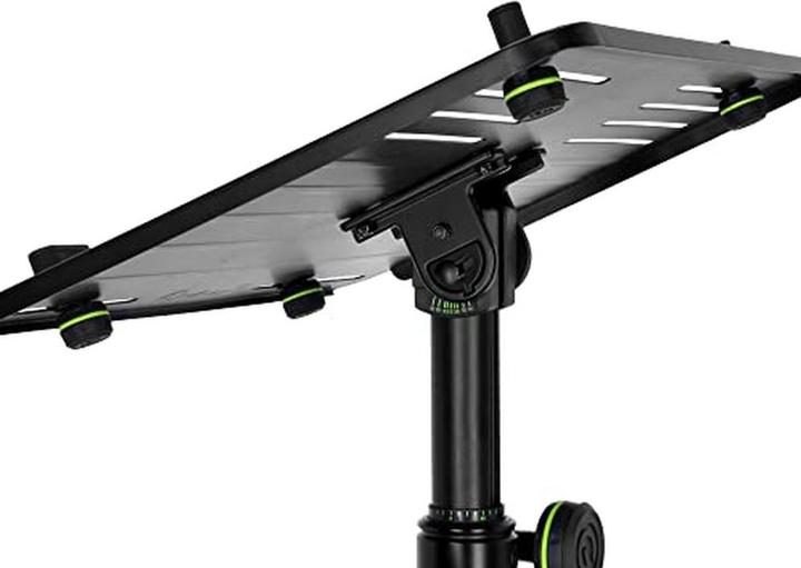 Produktbild Gravity Flexible Laptopplanke für DJ-Tische mit verstellbaren Pinnen und stabiler Stahlkonstruktion