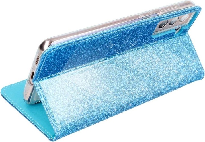 Actual product image König Design Mobile Phone Case for Samsung Galaxy A12 Protective Wallet Cover 360 Case Etuis Blue (Samsung Galaxy A12)
