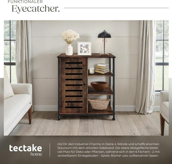 Image du produit tectake Buffet 71x32x82cm (71 x 32 x 82 cm)