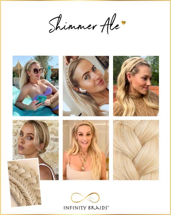 Produktbild Infinity Braids Messy Braid Viènne Shimmer Ale