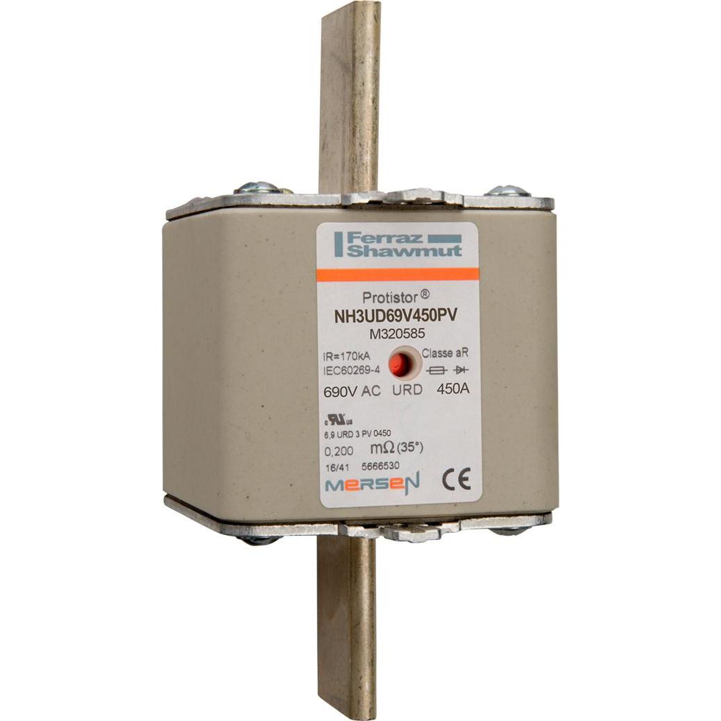 Lindner LIN M320585 NH-Sicherungseinsatz mit KK DIN 43620 URD = aR 3 AC690V 450A (450 A) (M320585)