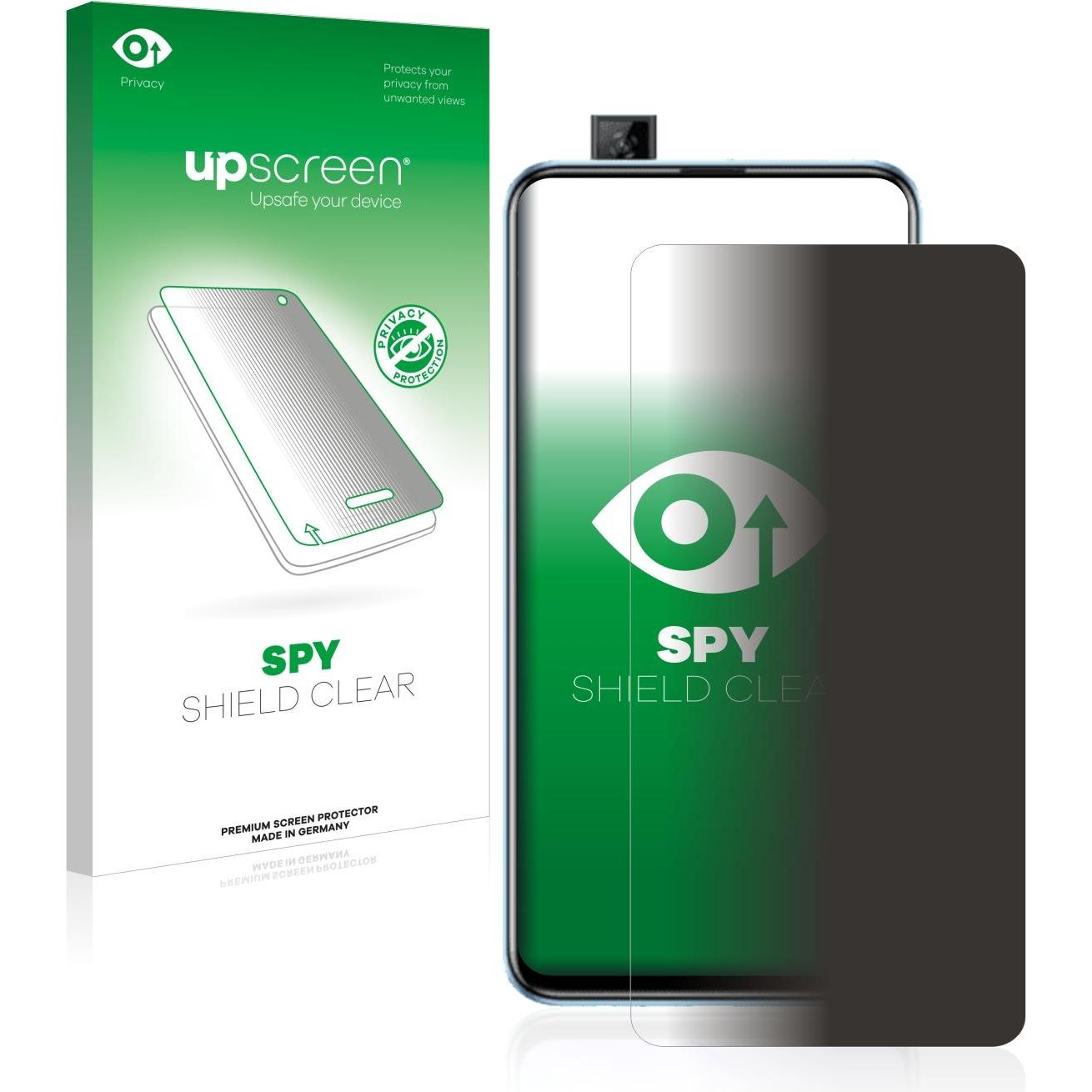 upscreen Spy Shield Blickschutzfolie (1 Stück, Huawei P Smart Pro (2019)), Smartphone Schutzfolie, Blau