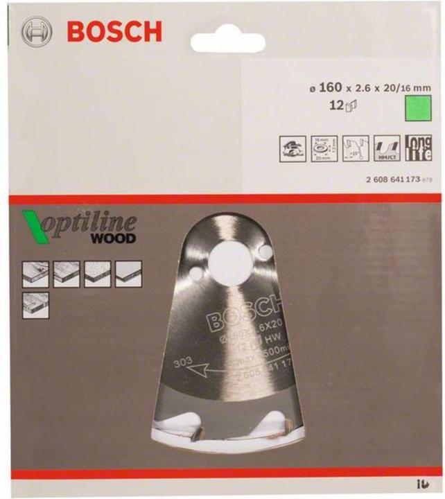 Actual product image Bosch Professional Zubehör PRO Wood circular saw blade, 160 x 2.6 x 20 mm