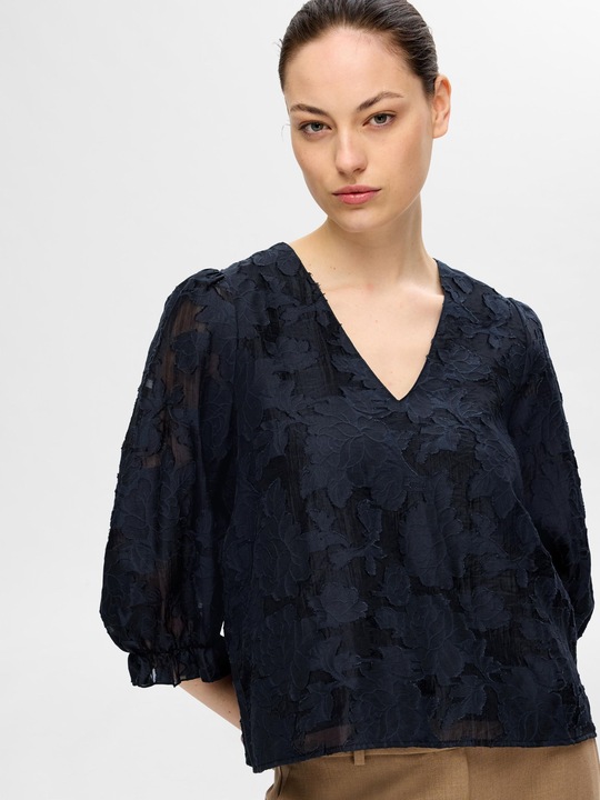 Actual product image Selected Femme Flowered blouse (36)