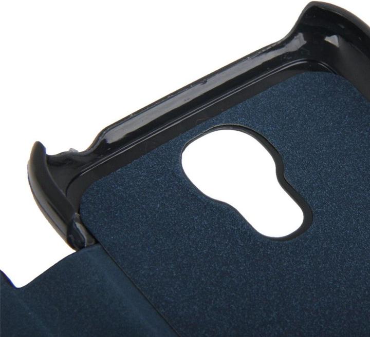 Produktbild König Design Handyhülle Tasche für Samsung Galaxy S4 mini i9190 dunkelblau gebürstet