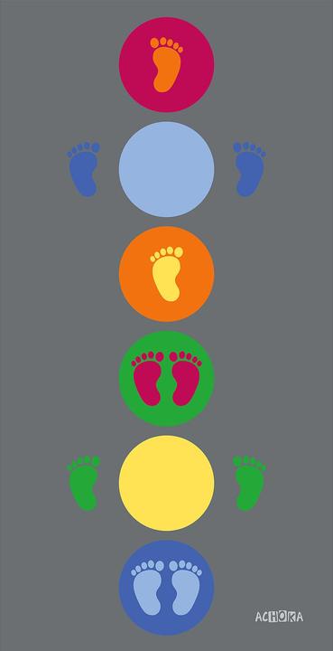 Achoka Tappeto da gioco Jumpy (200 x 100 cm)