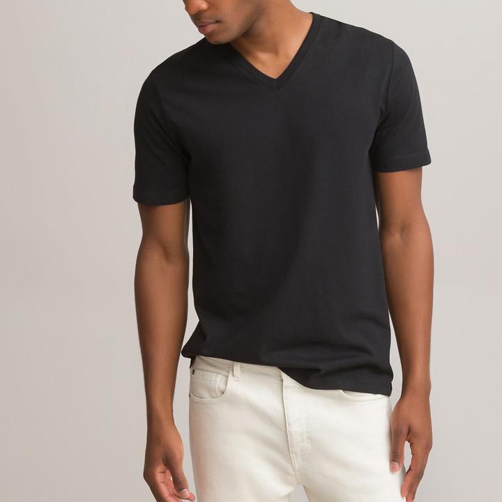Produktbild La Redoute Collections T-Shirt mit V-Ausschnitt (S)