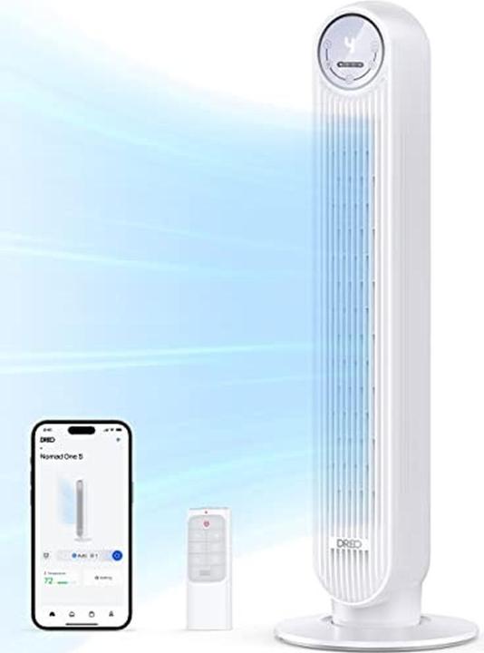 Image du produit Dreo Nomad One S Smart-Turmventilator mit WLAN & Fernbedienung (28 dB)