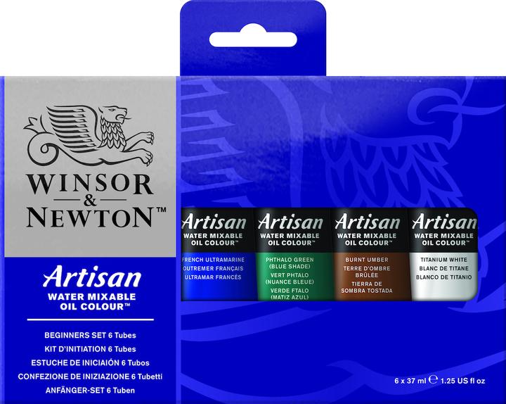 Actual product image Winsor & Newton Artisan Water colour - Beginner Set (6x37ml) (830420) (37 ml)
