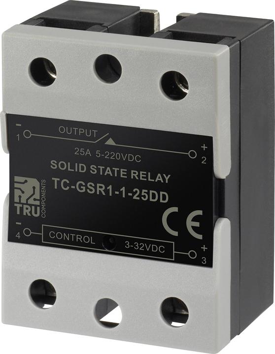 Produktbild Tru Components Halbleiterrelais TC-GSSR-1-25DD 25 A Schaltspannung max. 32 V/DC