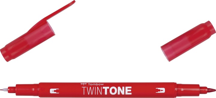 Produktbild Tombow Twintone Fasermaler (25, Red, 1 x)