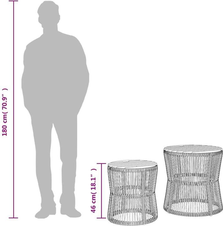 Image du produit vidaXL Garten Beistelltisch