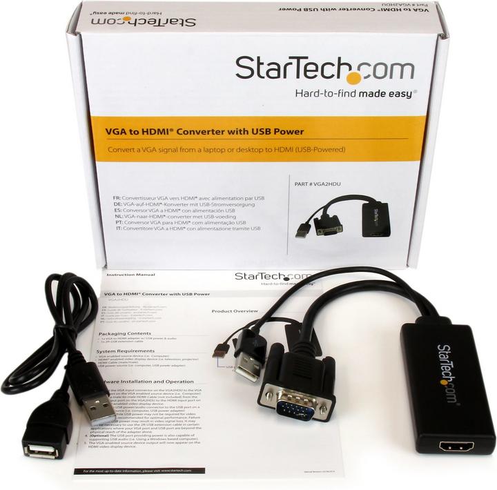 Actual product image StarTech VGA To HDMI Adapter W/ Audio (Analog -> Digital)