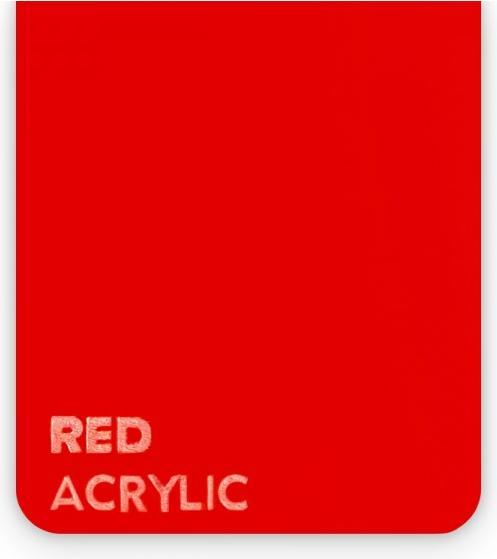 flux Acrylic glass plate - Beamo - Red (21 cm, 30 cm)