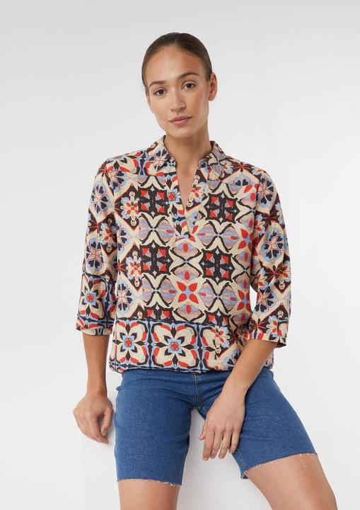 Immagine prodotto Comma Bluse Tunikabluse mit 3/4-Ärmeln und All-over-Print (40)