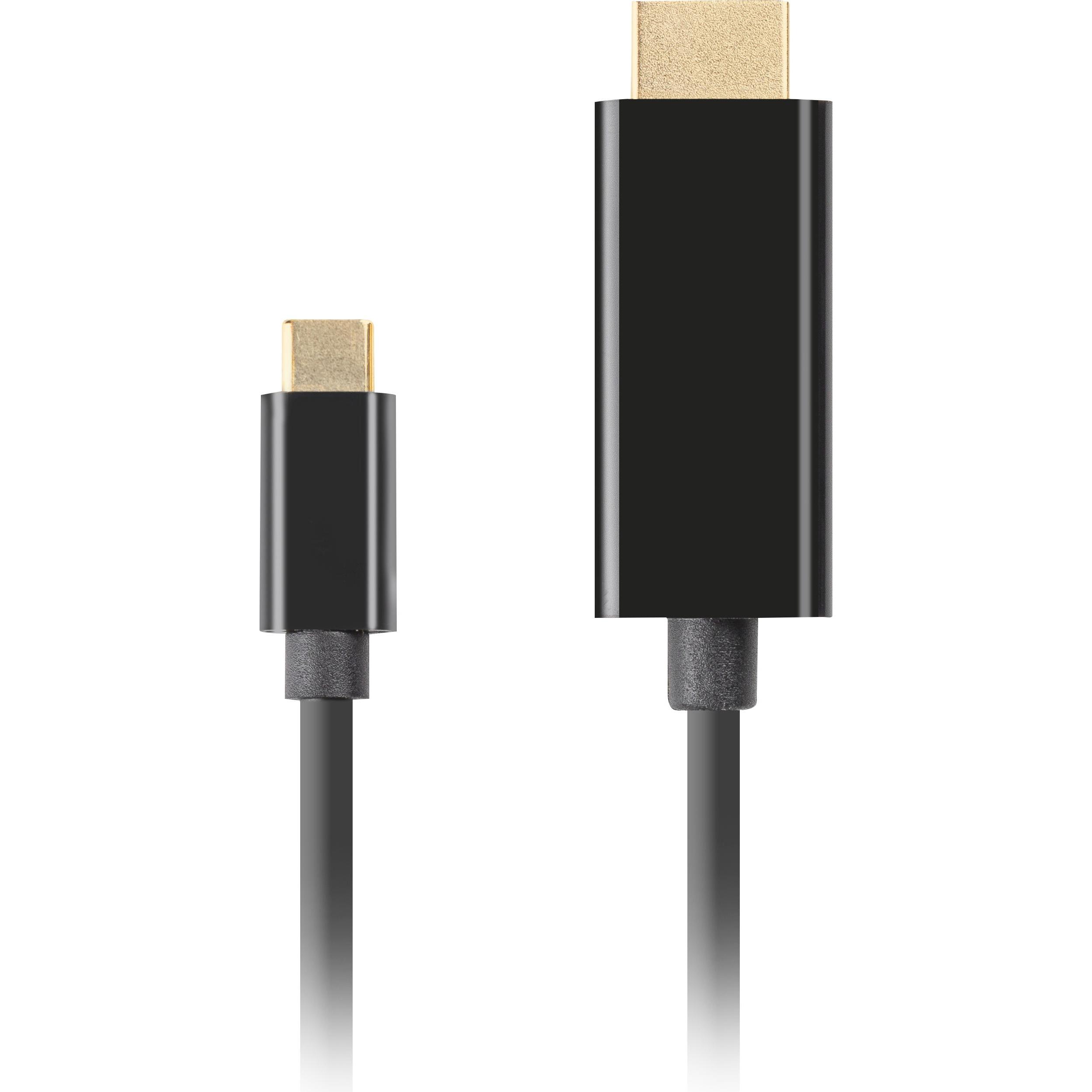 Thumbnail - Lanberg CA-CMHD-10CU-0030-BK video cable adapter USB Type-C HDMI (3 m, HDMI), Video Kabel