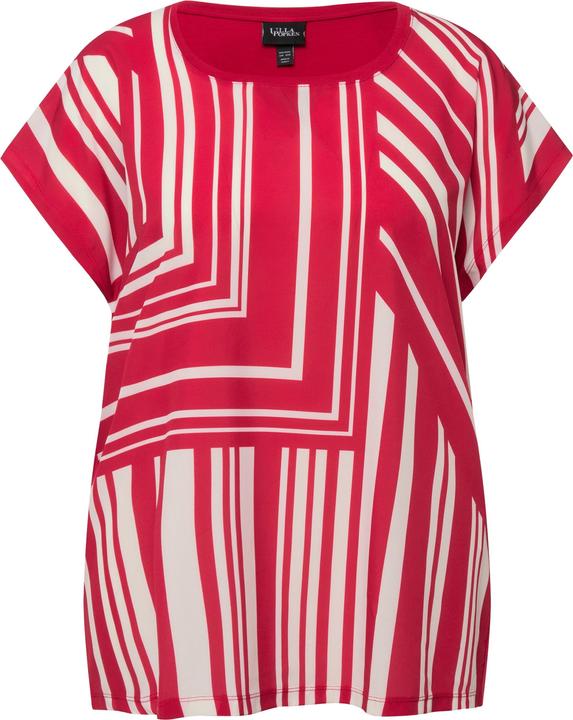 Produktbild Ulla Popken T-Shirt, Streifenmix, Oversized, Rundhals, Halbarm (56)