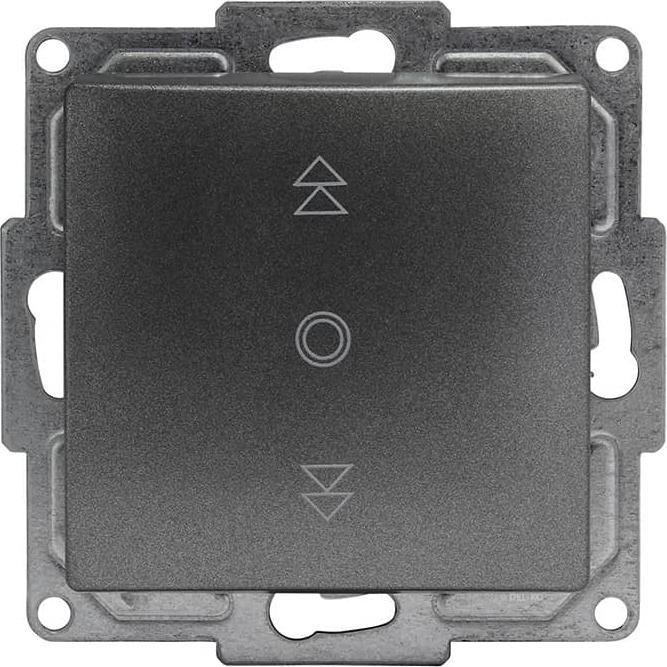 Actual product image Gunsan Visage blind switch Roller shutter switch 1x flush-mounted rocker switch Dark silver