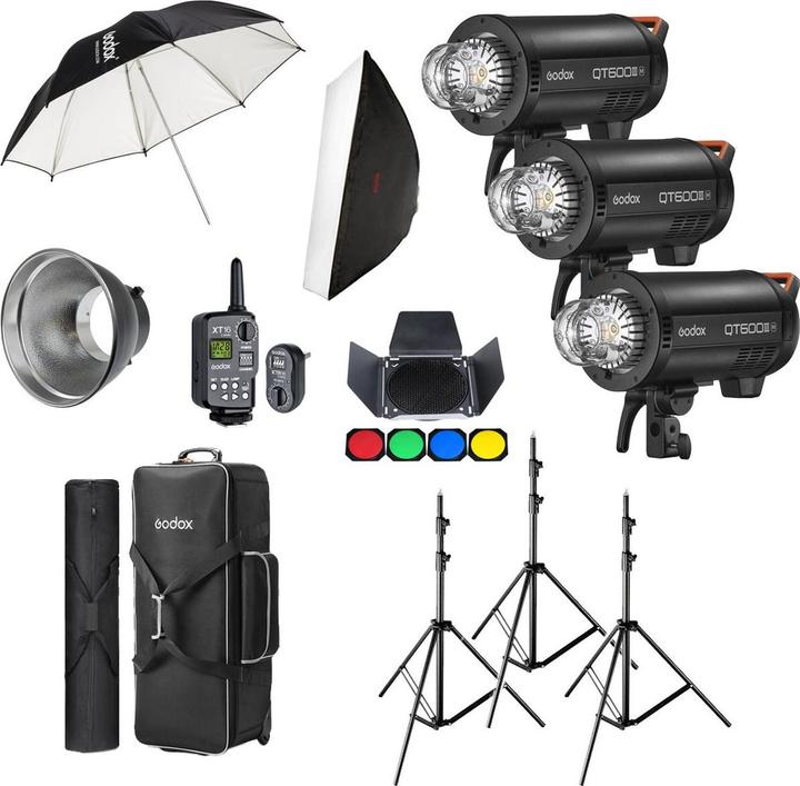 Image du produit Godox Kit de studio QT600IIIM D Trio (Set, 600 Ws)