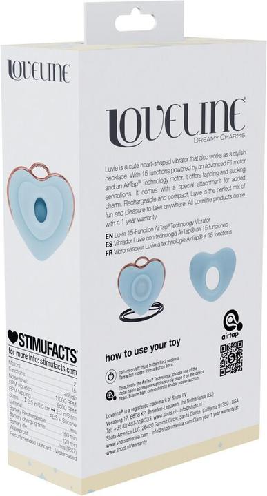 Produktbild Loveline Luvie - Heart-shaped AirTap Vibrator - Blue