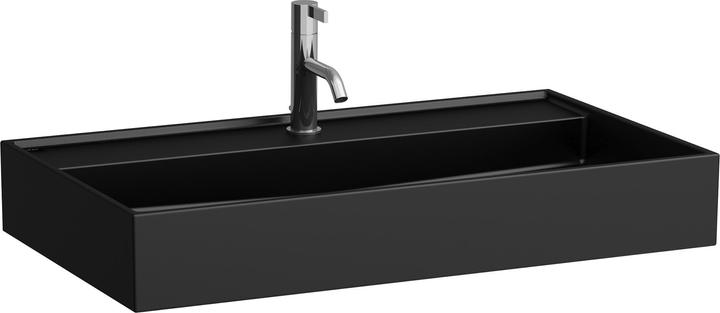 Actual product image Laufen Kartell washbasin undermount, 3 tap holes, with overflow, 800x460mm, H810336 (460 mm, 800 mm)