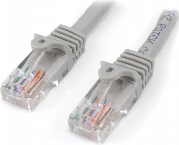 Produktbild StarTech 1m Cat5e RJ45 UTP Netzwerkkabel Snagless - Cat 5e Patchkabel - Grau - Stecker / Stecker (U/UTP, CAT5e, 1 m)