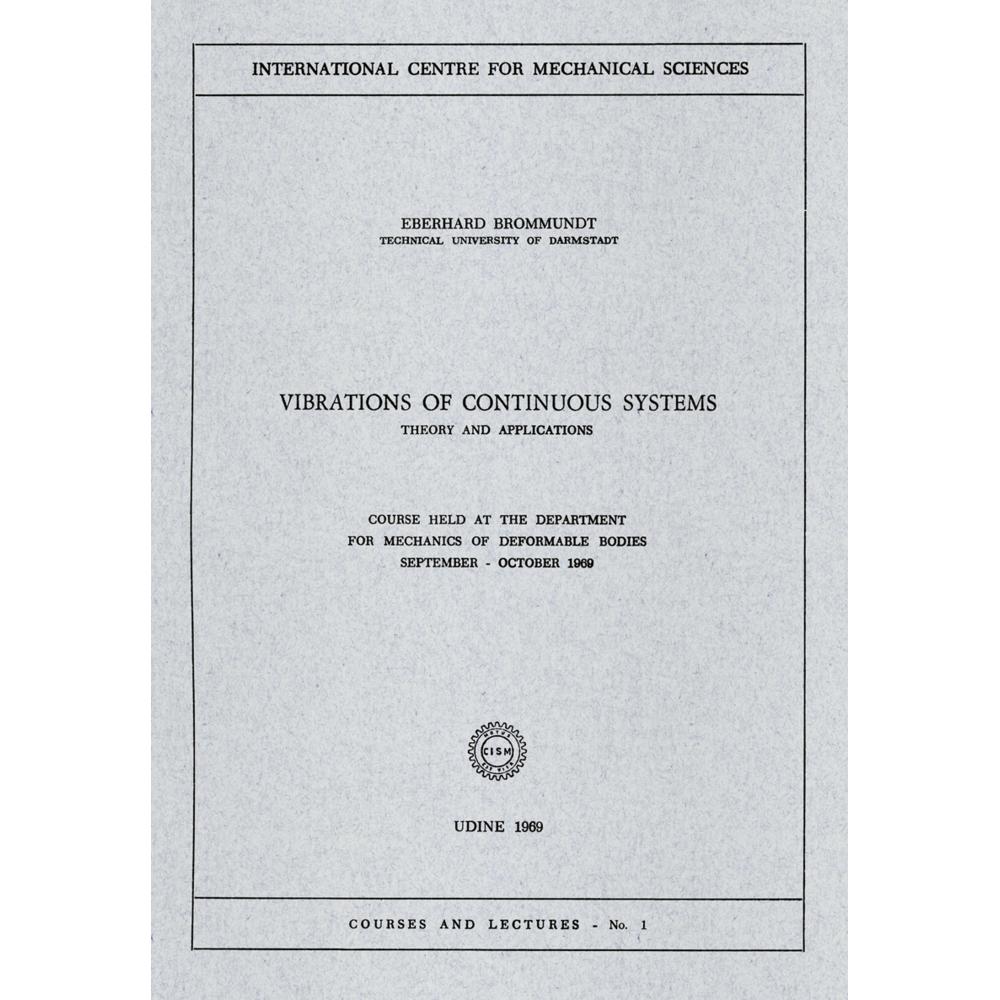 Vibrations of Continuous Systems, Fachbücher von Eberhard Brommundt