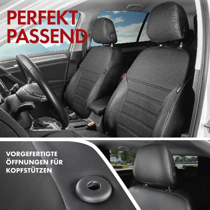 Actual product image Walser Seat cover for Ford Focus III Turnier 07/2010-Today, 2 single seat covers Titanium