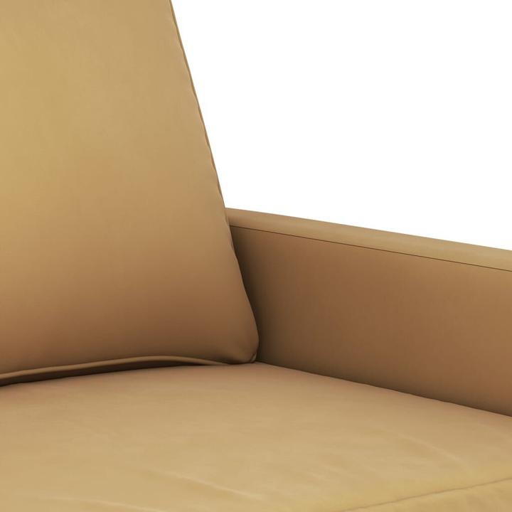 Produktbild vidaXL Sofagarnitur Sessel Sofa Couch Wohnzimmer Designsofa 4-tlg. Braun Samt (Polstergruppe)