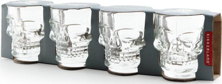 Image du produit Kikkerland Skull Shot (5.88 dl, 4 x, Verre à fusil)