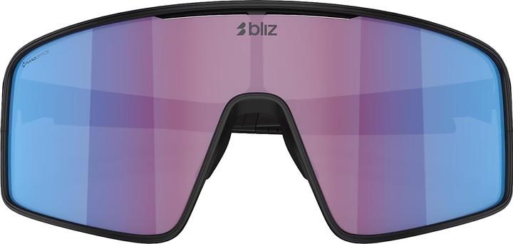 Actual product image Bliz P001S (Matt black, Nano Optics Nordic Light Begonia - Violet w Blue Multi, Rose/purple blue mirrored)