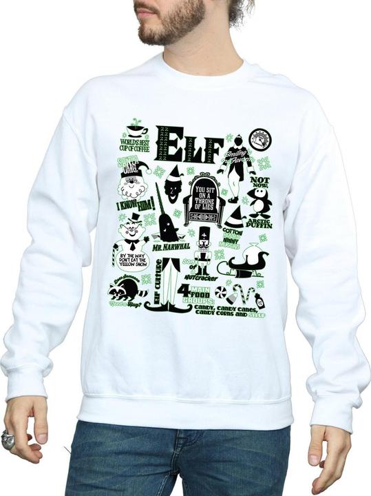 Produktbild Elf Infographic Poster Sweatshirt (XL)
