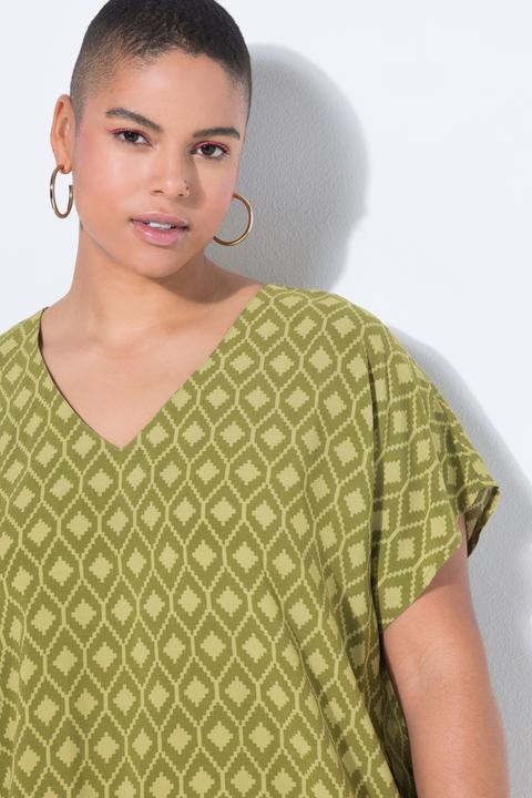 Actual product image Studio Untold Oversized diamond pattern blouse shirt (58)