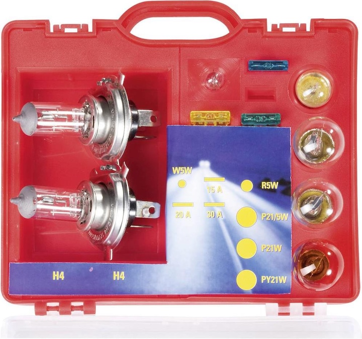 Produktbild Unitec Ersatzlampenkoffer (H4, R5W, P21/5W, P21W, W5W, PY21W)