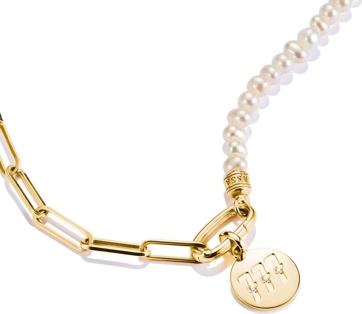 Image du produit Thomas Sabo Charm-Anhänger Engelzahl 777 mit Steinen Connect vergoldet (Argent 925)