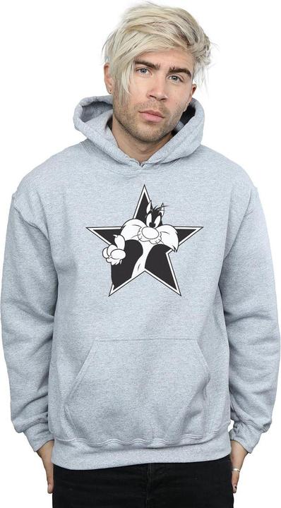 Produktbild Looney Tunes Sylvester Mono Star Kapuzenpullover (XXL)