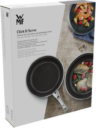 Produktbild WMF Compact Cuisine Topf-Set, 3-teilig (Pfannenset + Topfset, Edelstahl)