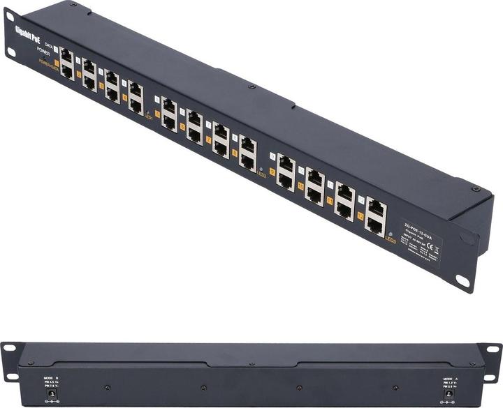 Actual product image Extralink PoE 12p (802.3af (PoE), 48 W)