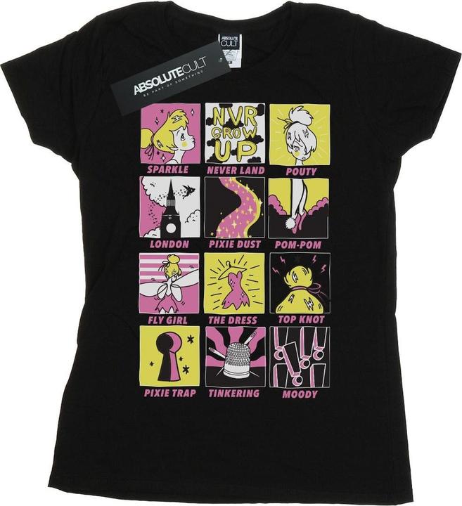 Immagine prodotto Disney Tinkerbell Squares Maglietta Donna (XXL)