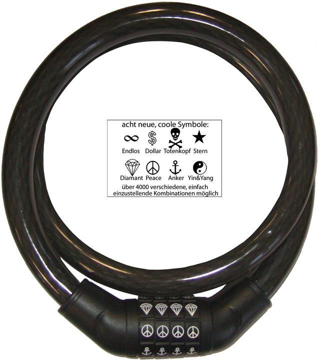 Produktbild Security Plus Kabelschloss SPS 100 Schwarz Z (100 cm)