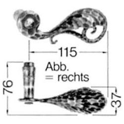 Magni, Türgriff + Fenstergriff, HS Rowe Zi-Drückerlocht Nr.108Z Ei rs (Türgriff)
