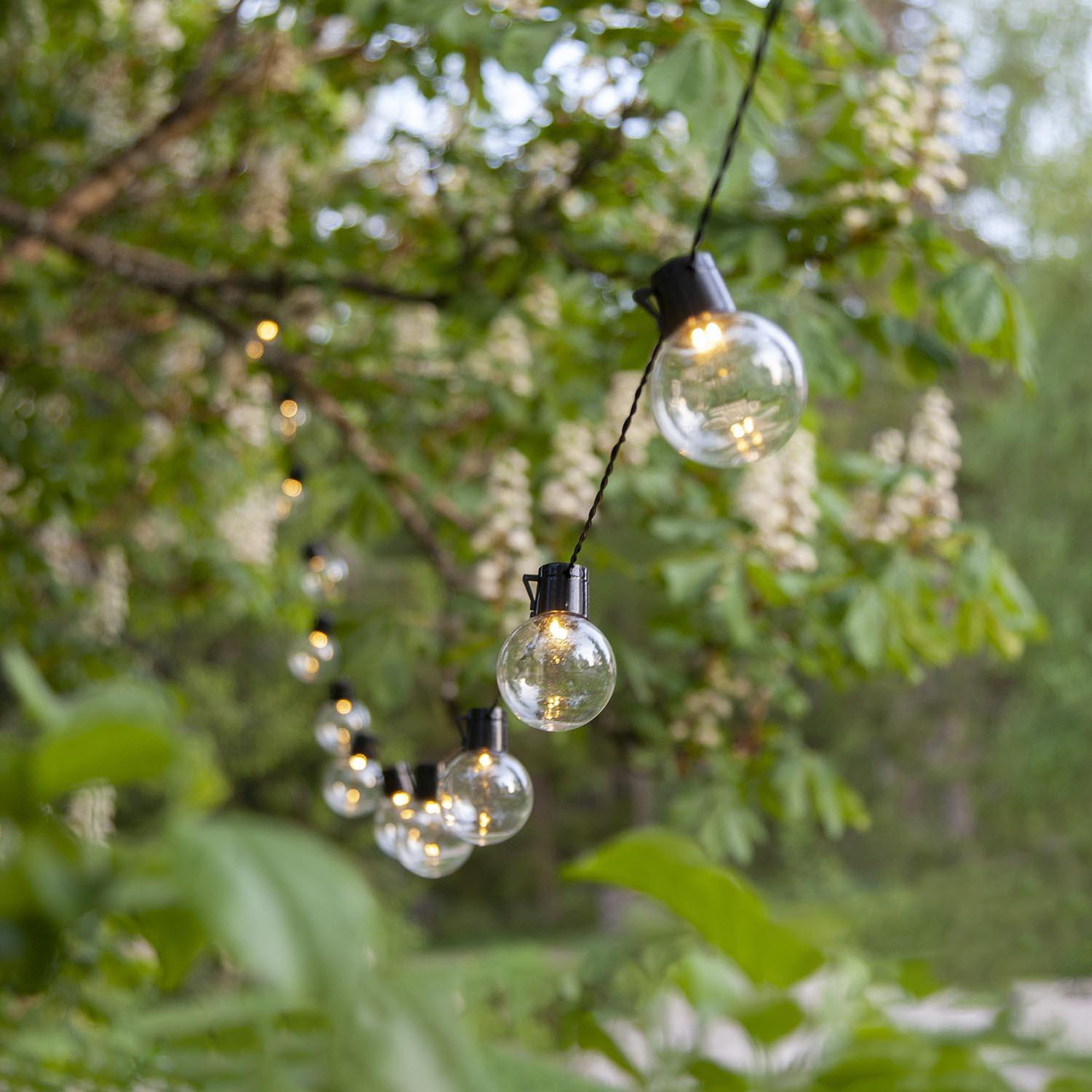 Thumbnail - Star Trading, Lichterkette, LED Outdoor-Lichterkette,Partaj, Netzbetrieb, 16 LEDs, klar, warmweiss, 4,5m (4.50 m)