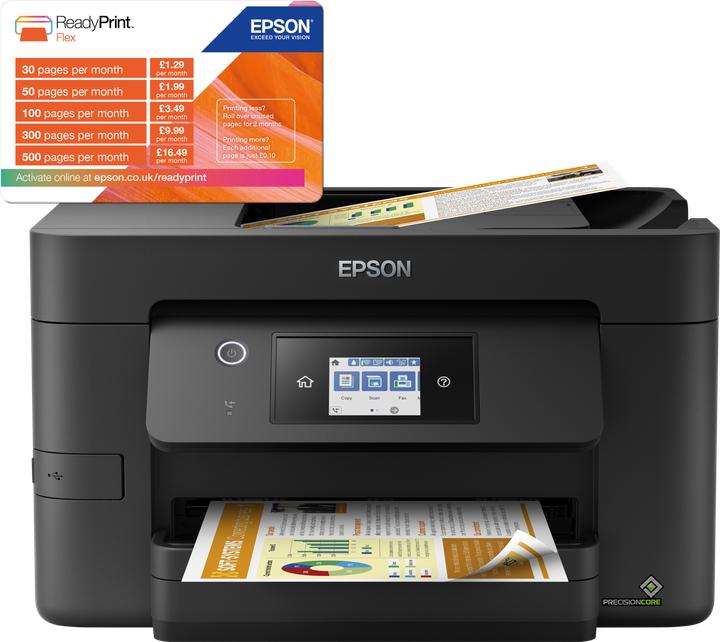 Productafbeelding Epson WorkForce Pro WF-3825DWF - Multifunctionele printer - 215,9 x 355,6 mm (Origineel) (Inktpatroon, Kleur)