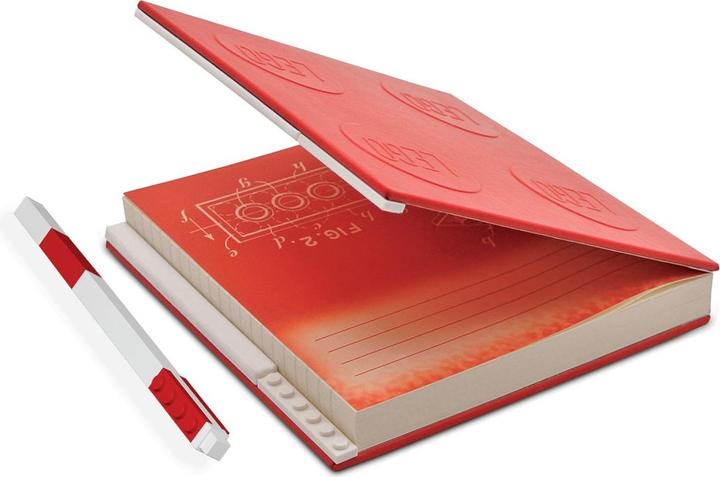 Image du produit LEGO Carnet de notes verrouillé avec stylo gel rouge (Blanc)