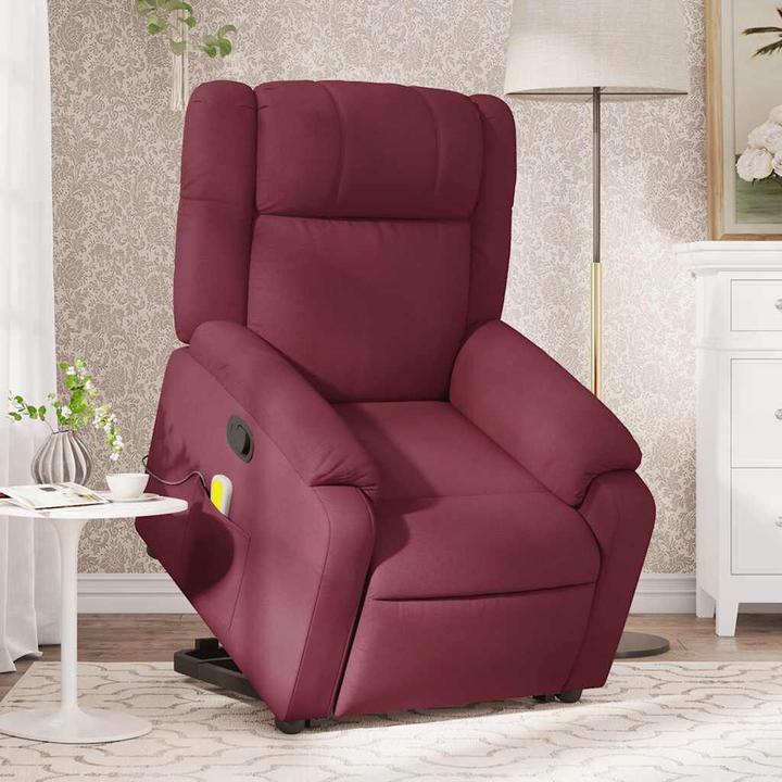 Actual product image VidaXL Massage chair with stand-up aid fabric