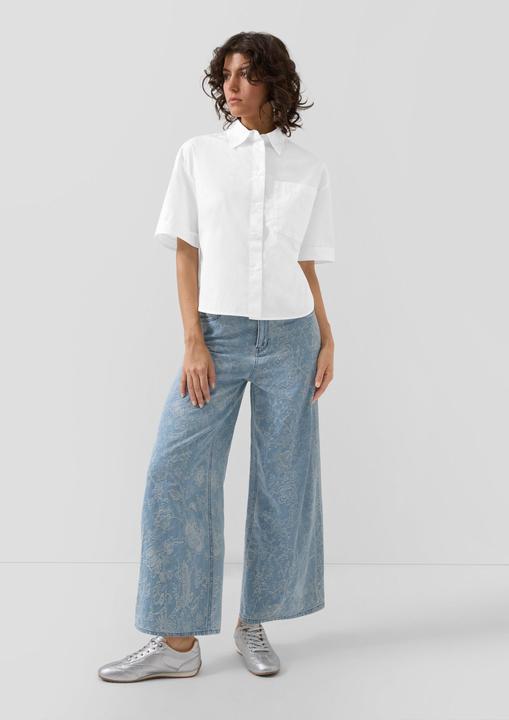 Immagine prodotto s.Oliver Baumwoll-Bluse mit Hemdkragen und Brusttasche (42)