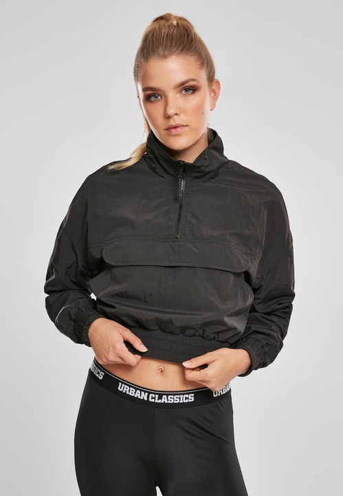Produktbild Urban Classics Ladies Cropped Crinkle Nylon Pull Over Jacket (4XL)