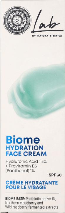 Actual product image Natura Siberica Biome Hydration Face Cream with SPF30 50ml (50 ml, Day cream, SPF 30)